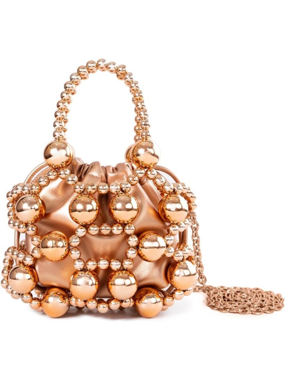 Bohemian Brown Leather Shoulder Bag with Amber Bead, Cute Crossbody Handbag